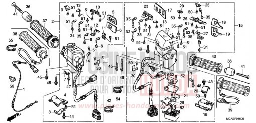 CONTACTEUR DE POIGNEE GL1800F de 2015
